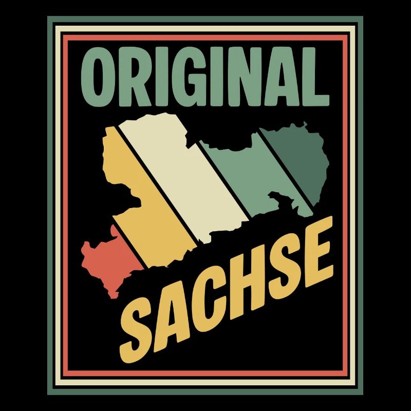 Carte originale de la Saxe