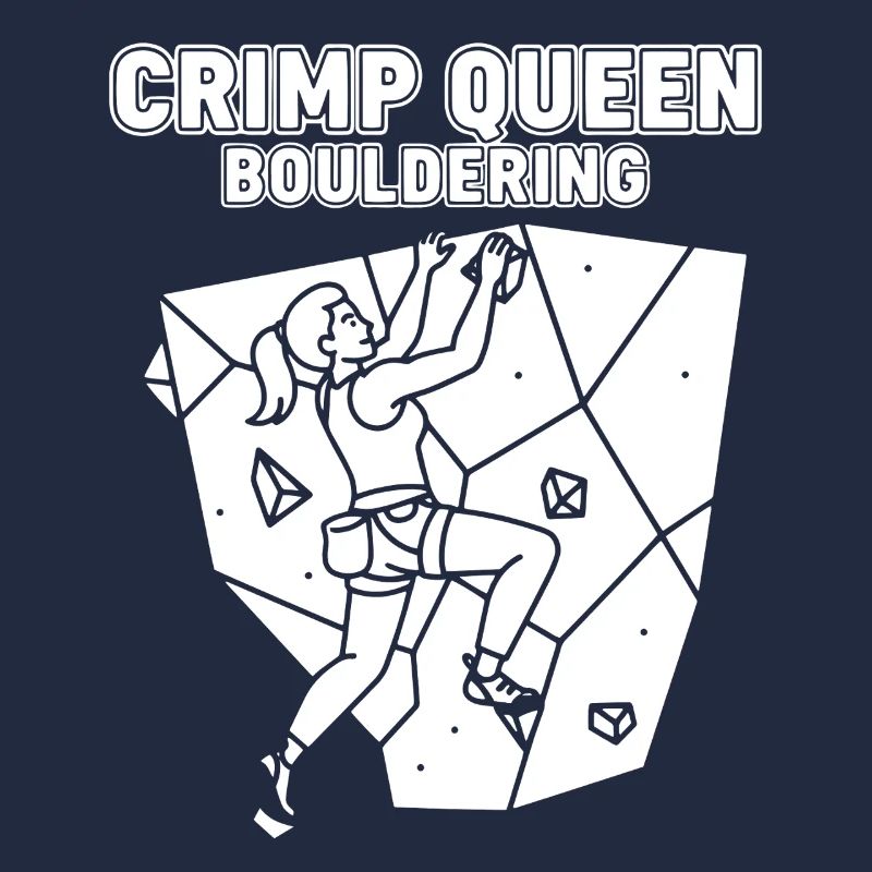 Crimp Queen Bouldering Rock Climbing Fun