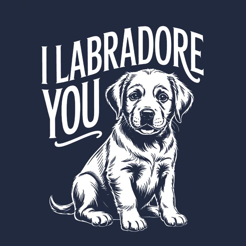 Ich Labrador, du Welpe entwirfst