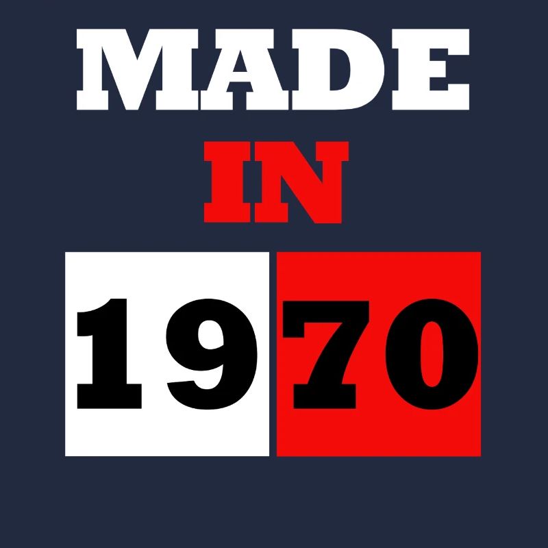 Made In 1970 Anniversaire Bloc Rétro
