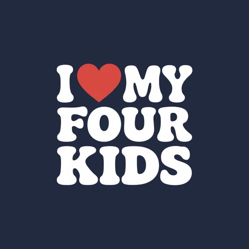 Ich liebe meine vier Kinder