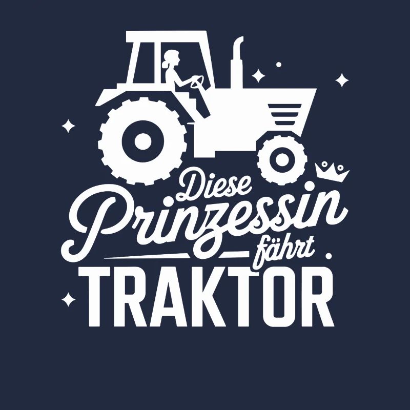 This Princess Drives Tractor Funny Saying