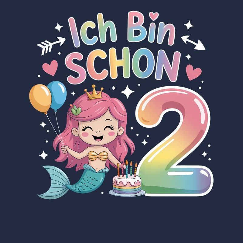 Ich Bin Schon 2 Meerjungfrau Geburtstag