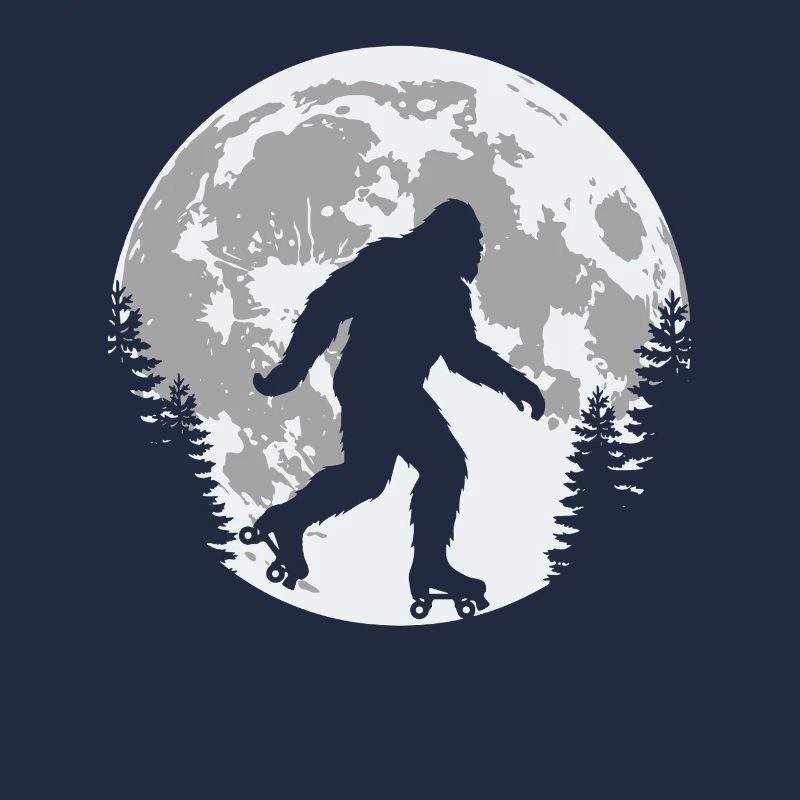 Bigfoot Roller Skating Moon