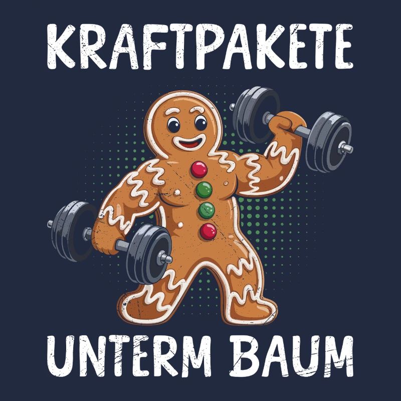 Lebkuchenmann KRAFTPAKETE UNTERM BAUM Lustig