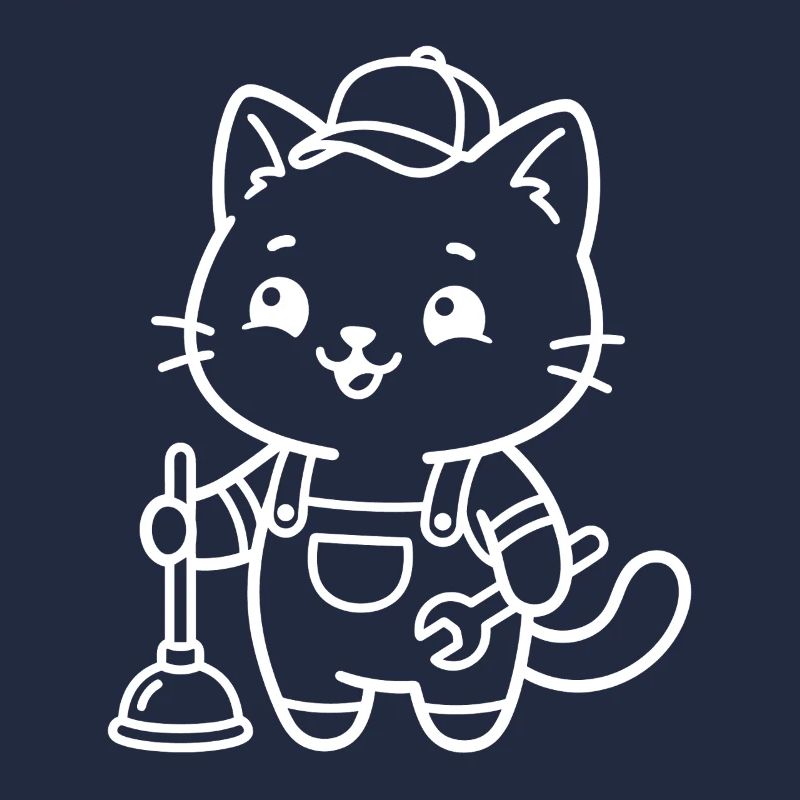 Klempner Kawaii Katze