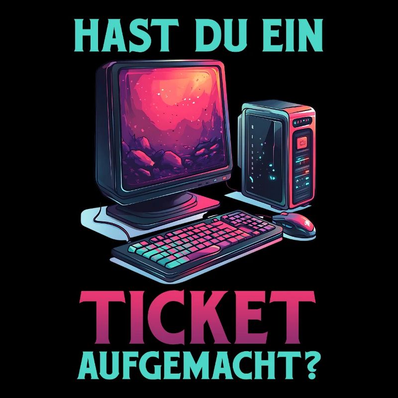 IT Support HAST DU EIN TICKET AUFGEMACHT Lustig