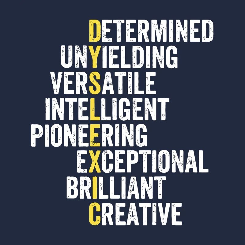 Yellow Accent Adjective Stack