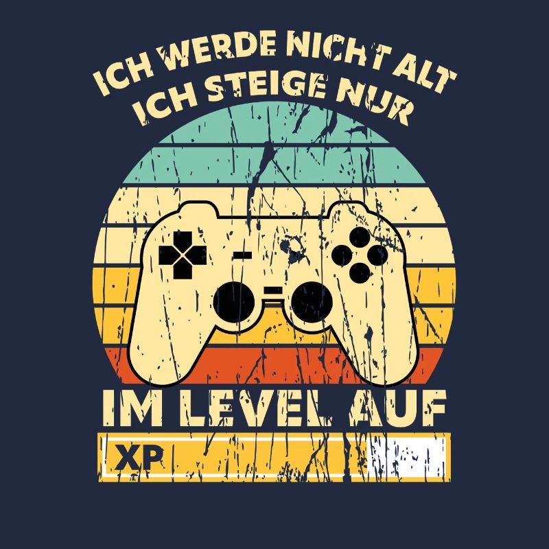 Levelaufstieg Retro Controller Geburtstag