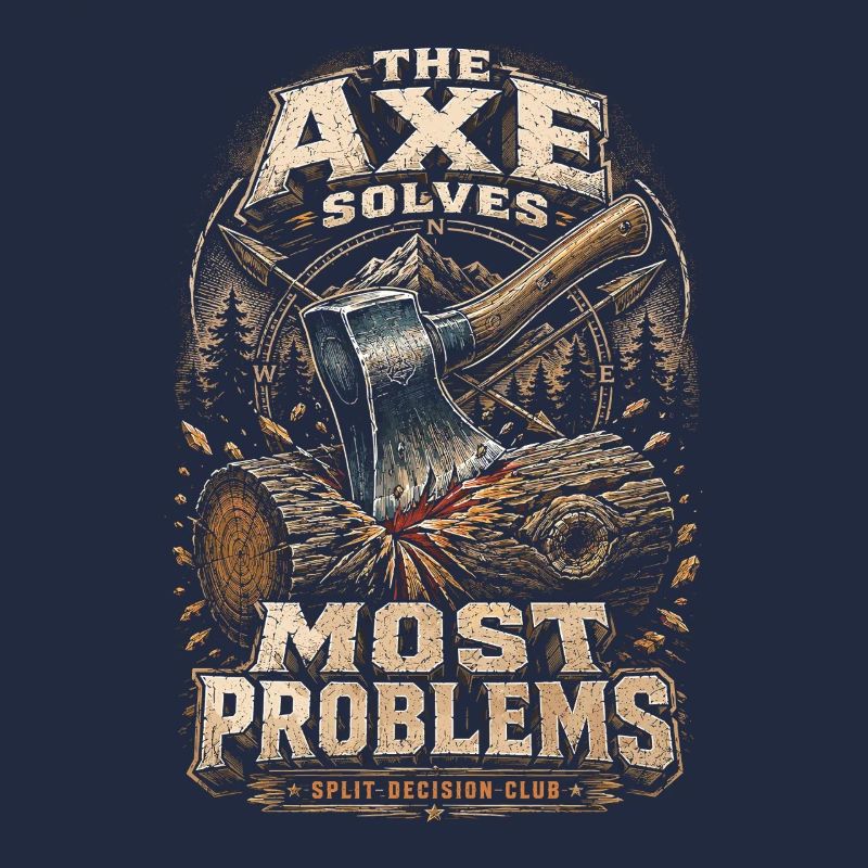 Lumberjack Lumberjack The Axe Solves Most Problems