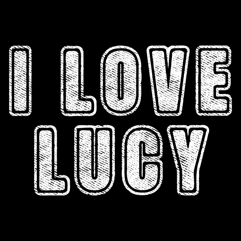 Love Lucy Retro Herz Name Liebe Text Spruch