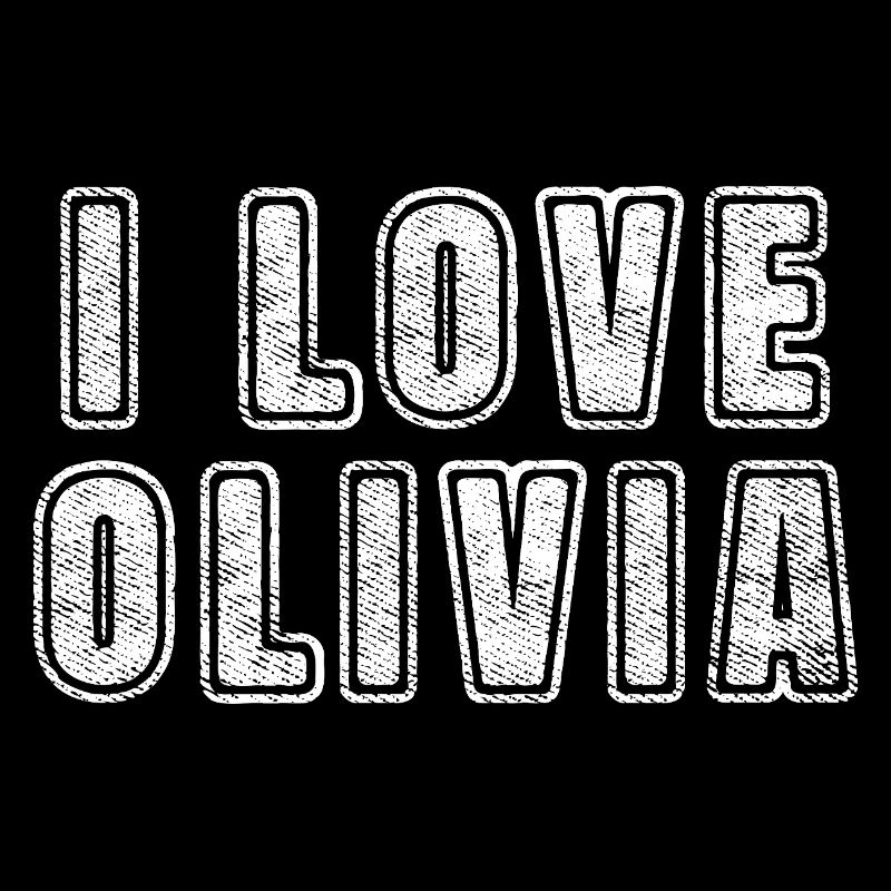 Love Olivia Retro Herz Name Liebe Text Spruch