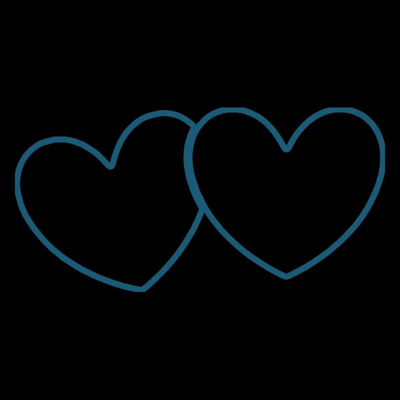 blaues Herz Valentinstag