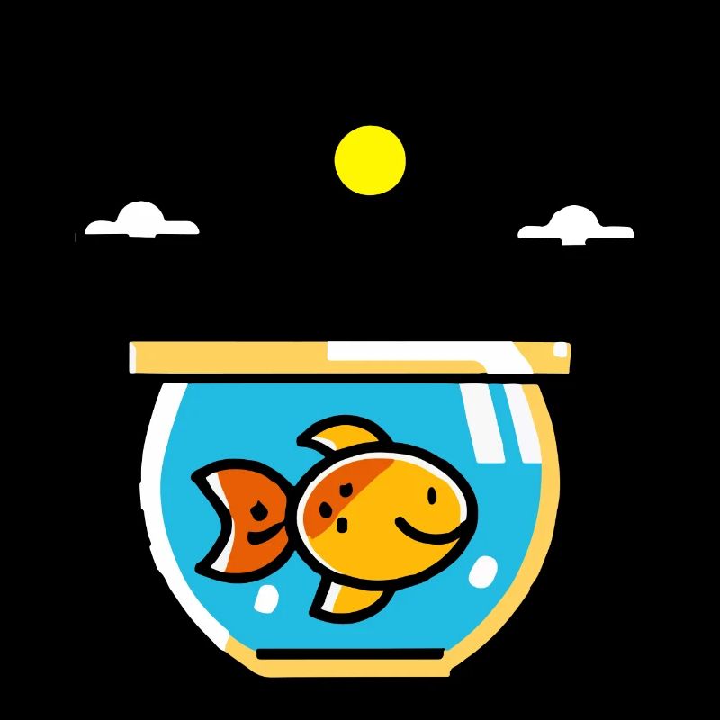 Bains de soleil de poisson rouge