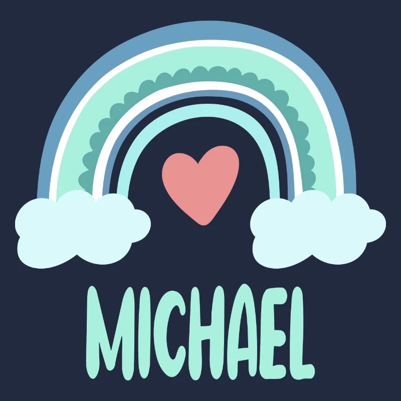 Michael Name Rainbow Baby