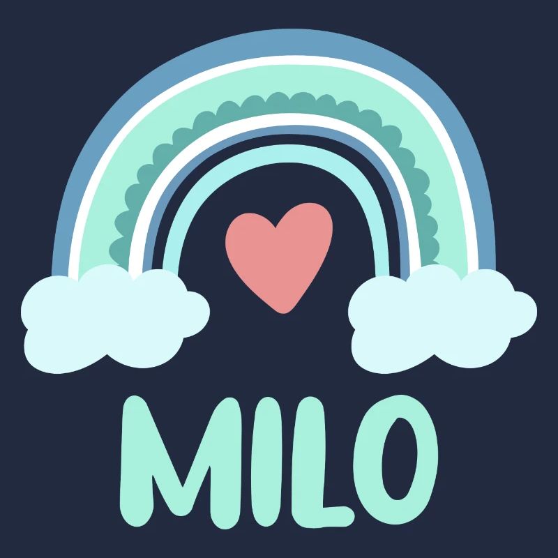 Milo Name Rainbow Baby