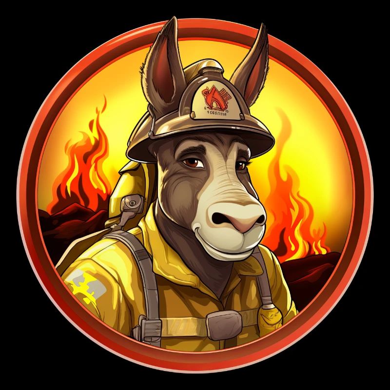 Firefighter Donkey