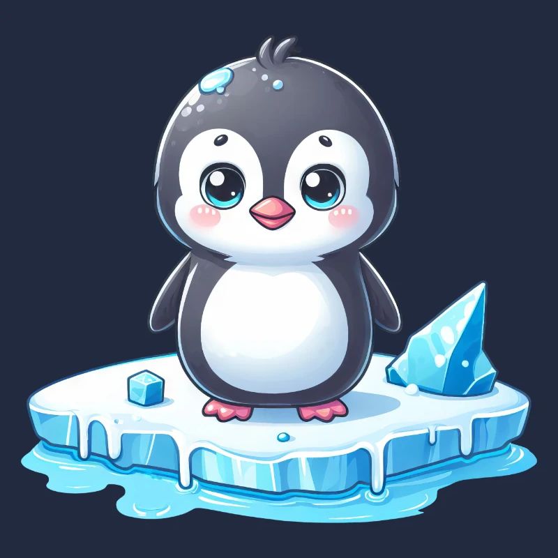 Penguin, Global Warming & Melting Ice Desert