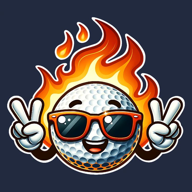 Golf Flames Balle de golf de feu
