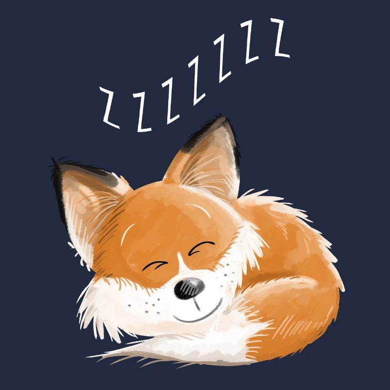 Fox sleeping - dream - dreams - foxes