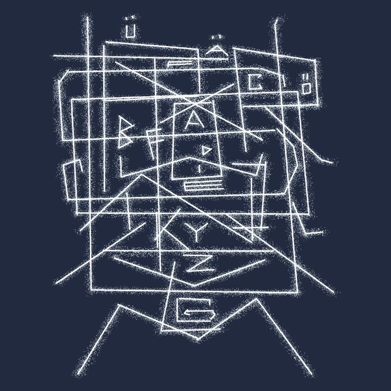 Alphabet character pattern ABC