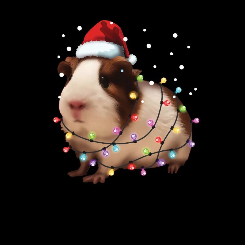 Cochon d'Inde de Noël - Funny Cute Santa Rodent