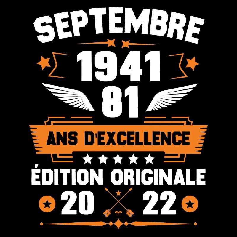 Septembre 1941 Idée cadeau d'anniversaire 81 ans