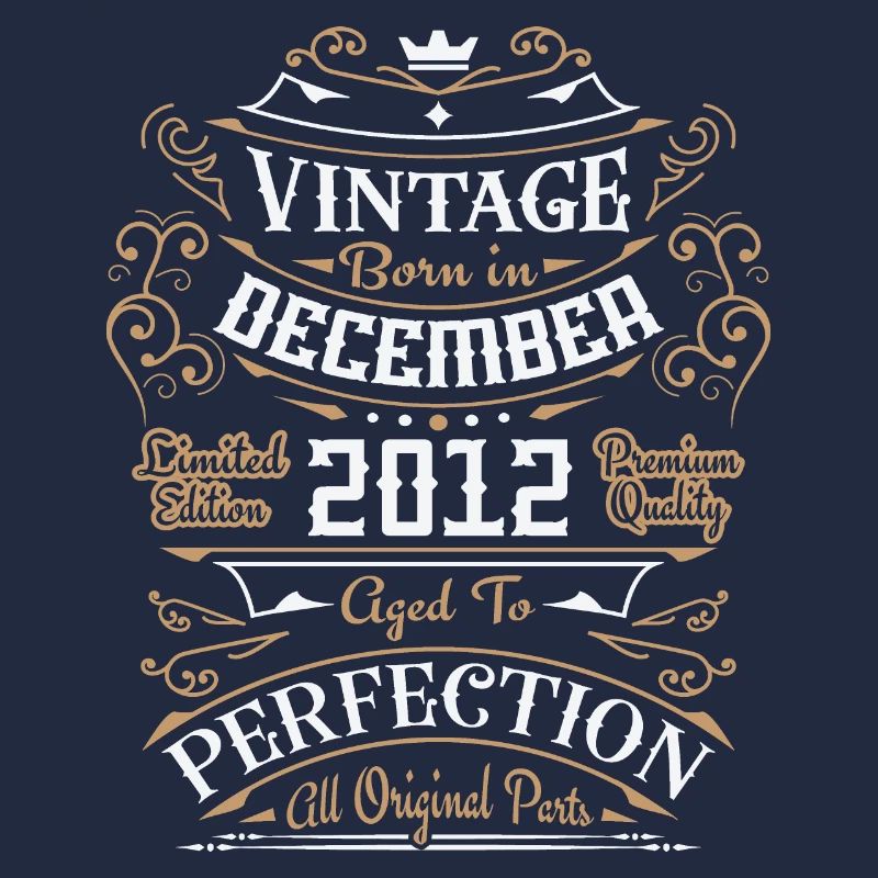 Vintage Décembre 2012, Rétro Cadeau D'anniversaire