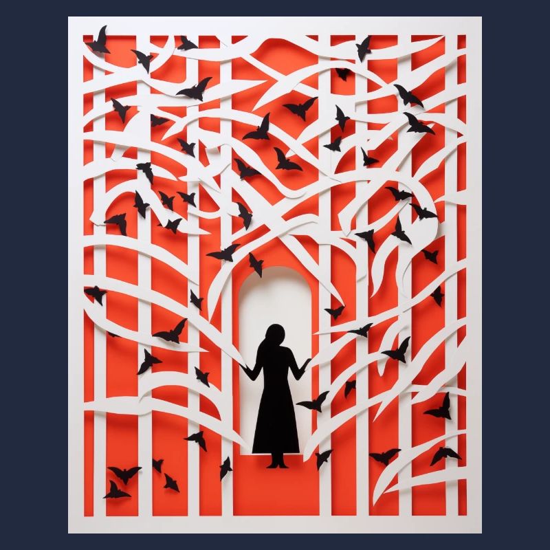 Papier découpé Oiseaux