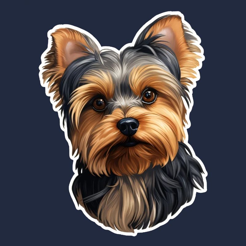 Tête de Yorkshire Terrier