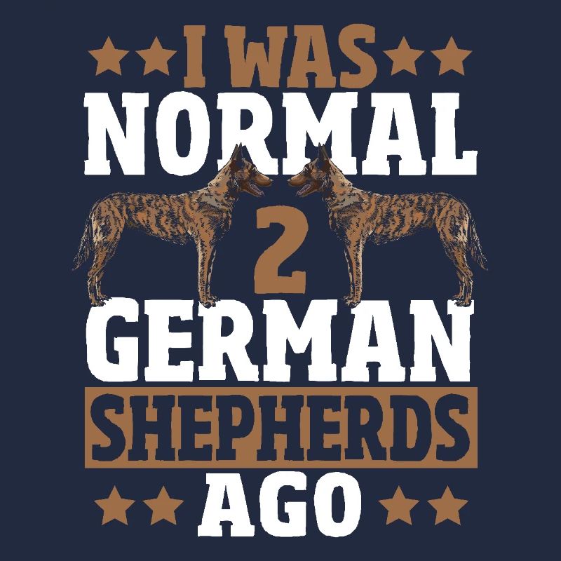 J’étais normal devant 2 bergers allemands