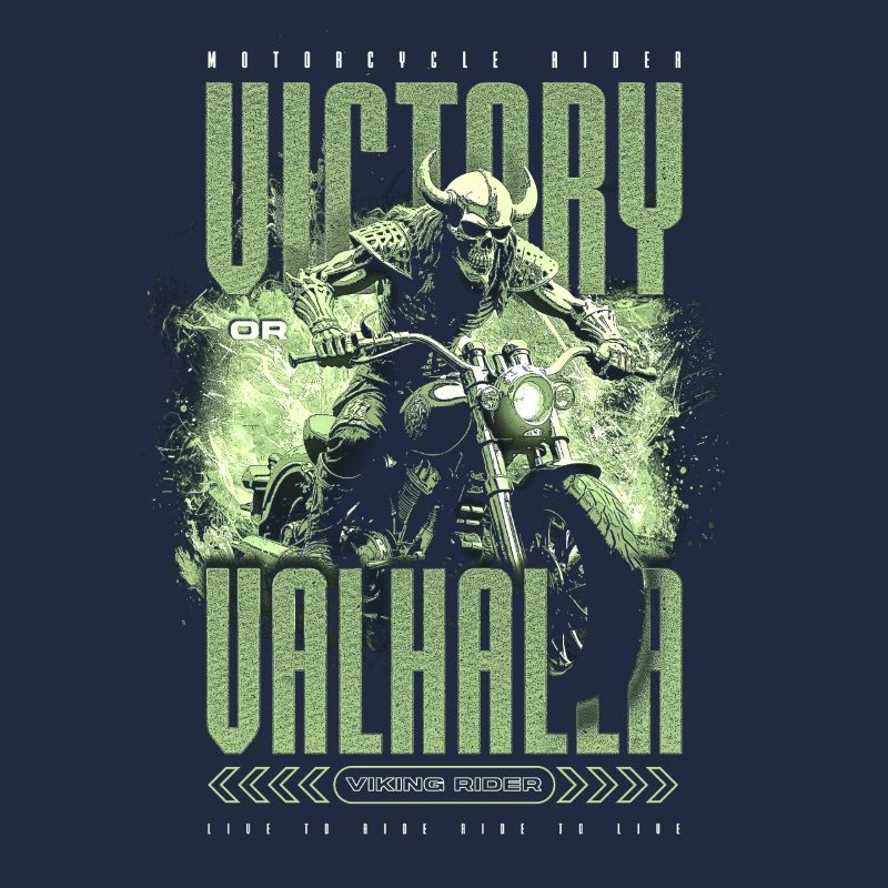 Motorrad Nordische Wikinger Sieg Oder Walhalla