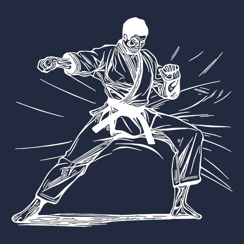 Karatekämpfer okinawanische Sparring Tradition