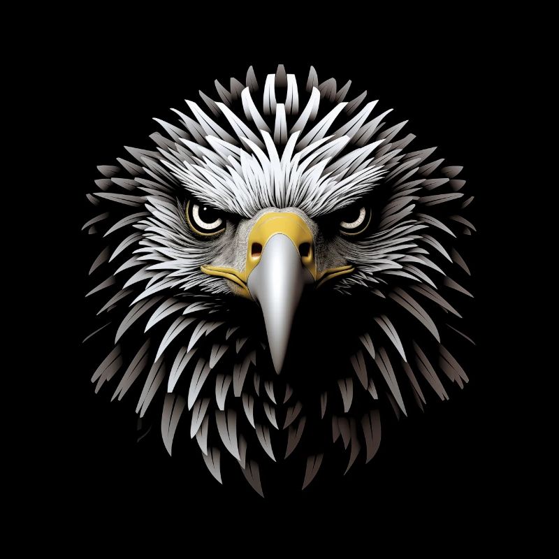 Regal Op Art Eagle toile chef-d’œuvre