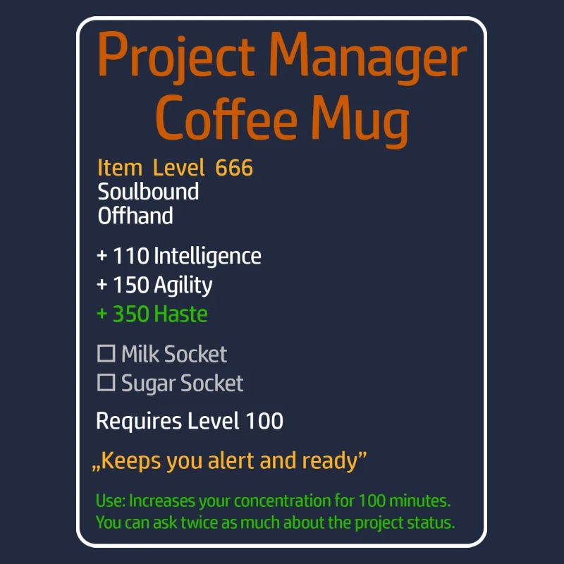 Projektleiter Kaffeebecher Level 666