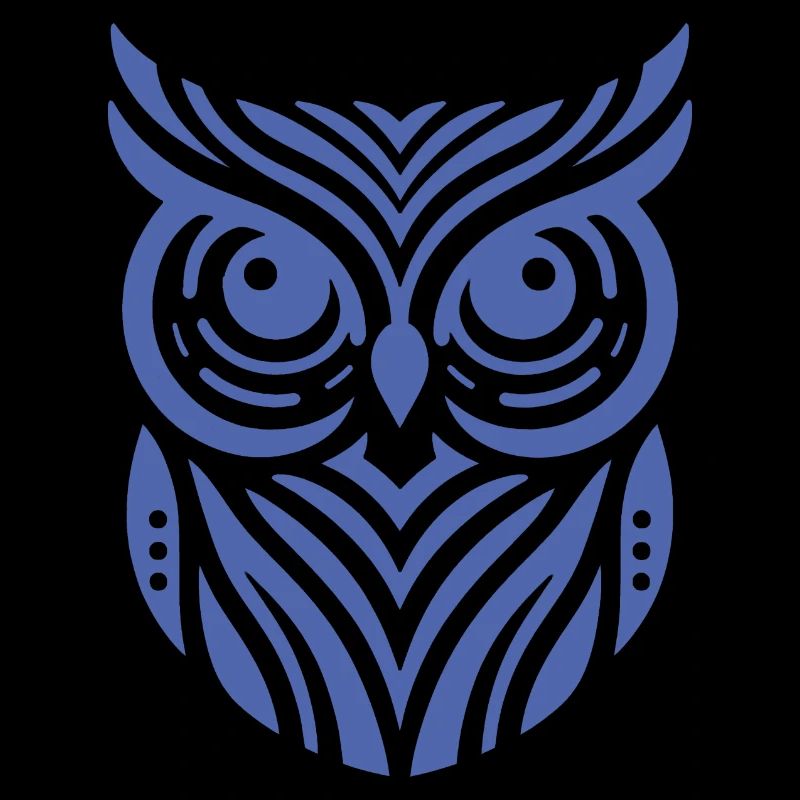 Minimalistische Eule Silhouette Design