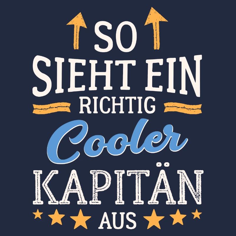 So sieht ein richtig cooler Kapitän aus Seefahrer
