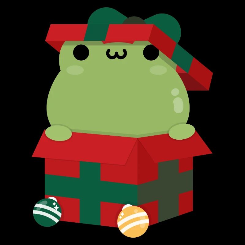 Frog Christmas Present