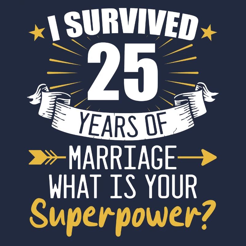 25. Hochzeitstag Ehemann Ehefrau Hochzeit