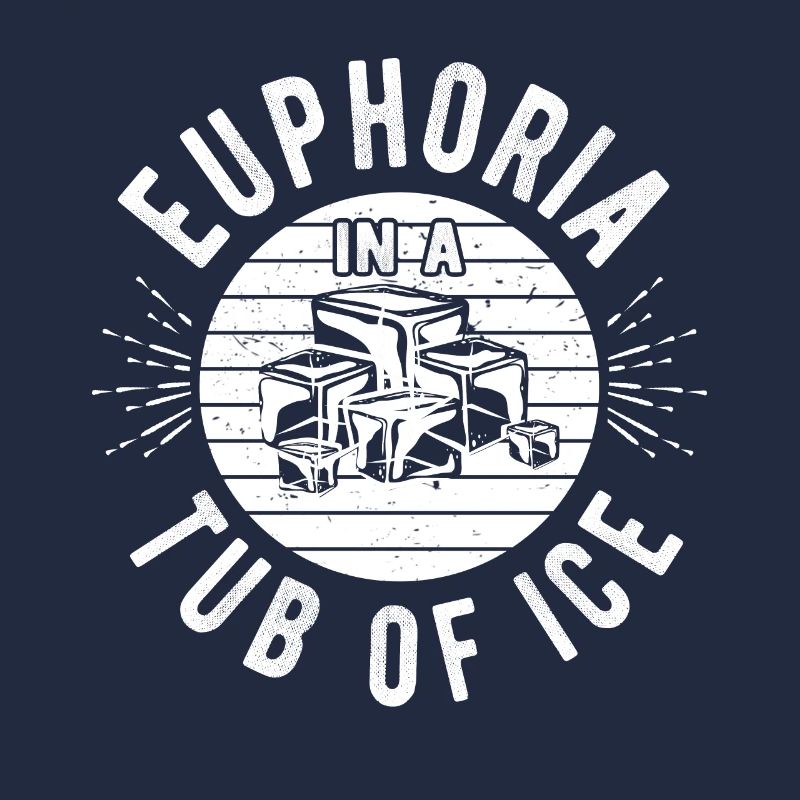 Euphorie de l’eau glacée dans un tube de glace Idée cadeau