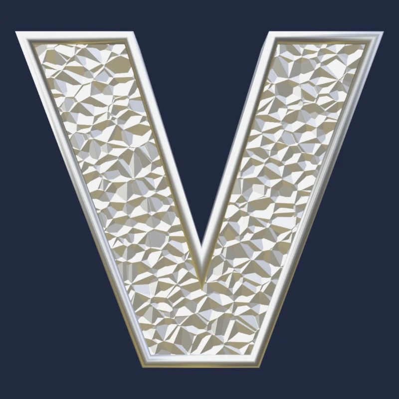 V, letter, initial, monogram,