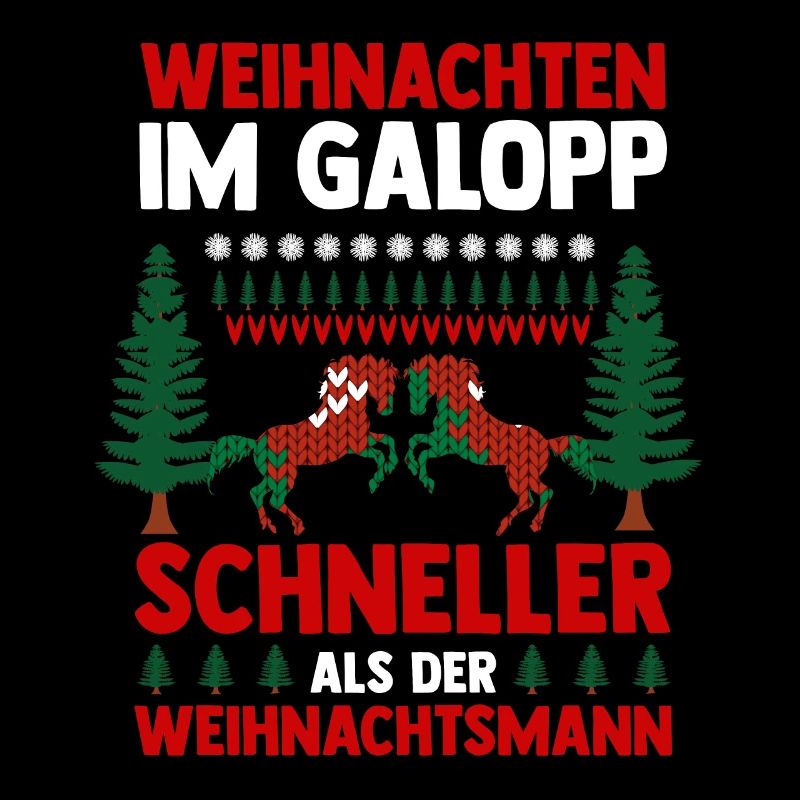 Weihnachtsmann Weihnachten Reiten Reiterin Pferde