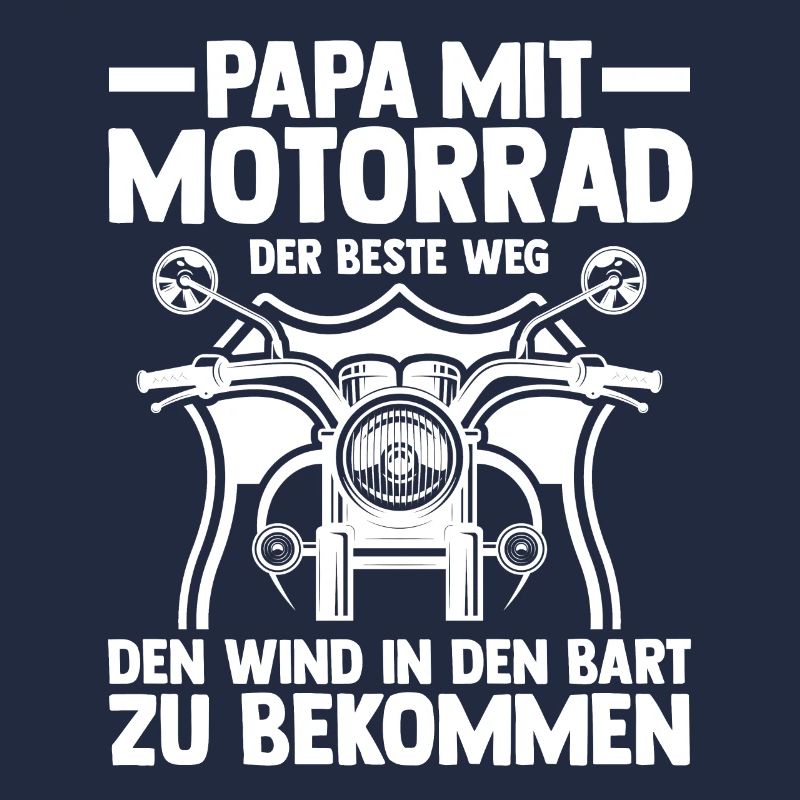 Papa Motorrad Vater Motorradfahrer