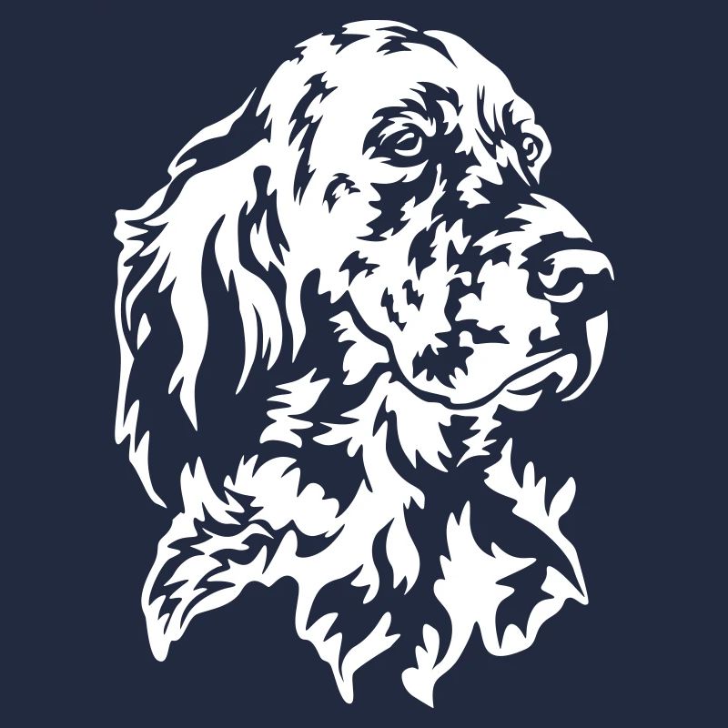 Englischer Setter Kopf "Black Edition"