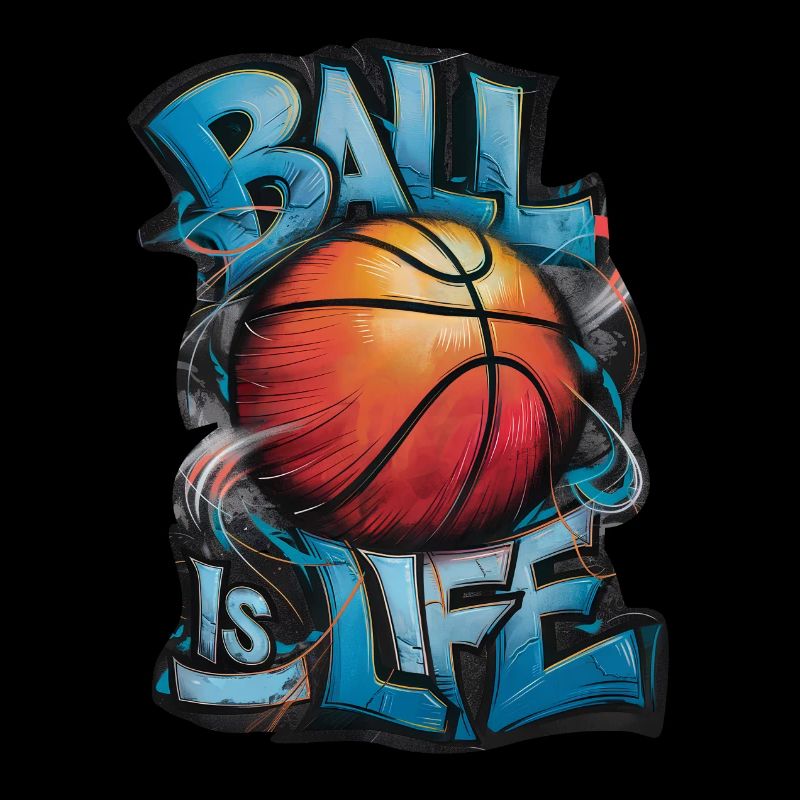 "Ball is Life" Basketball Graffiti Spray Kunst