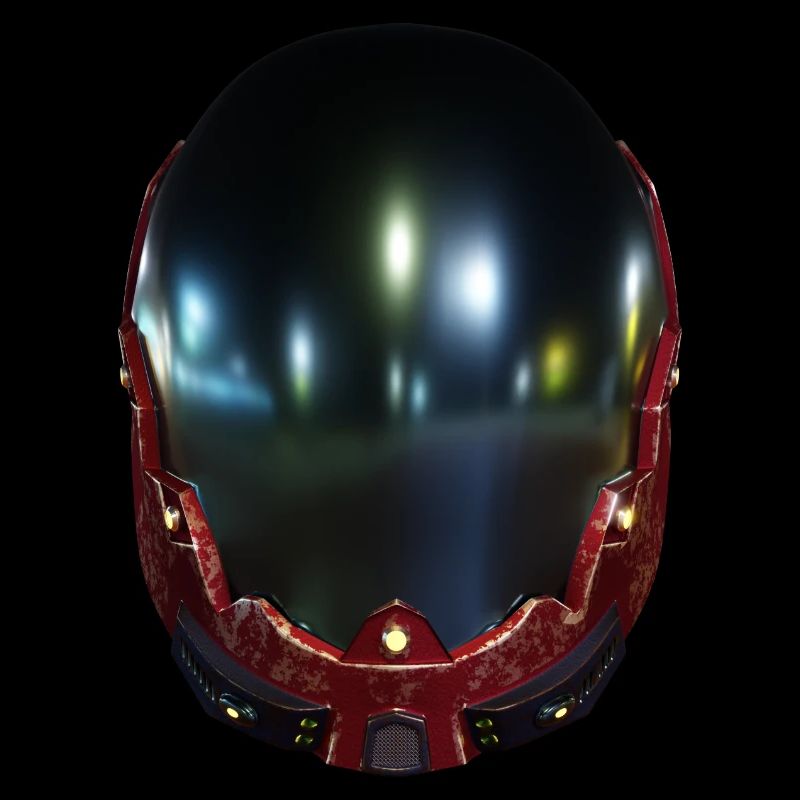 Astronaut Futuristischer Helm