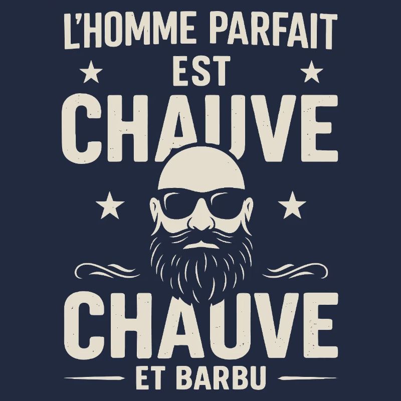 Der perfekte Mann hat eine Glatze und einen Bart