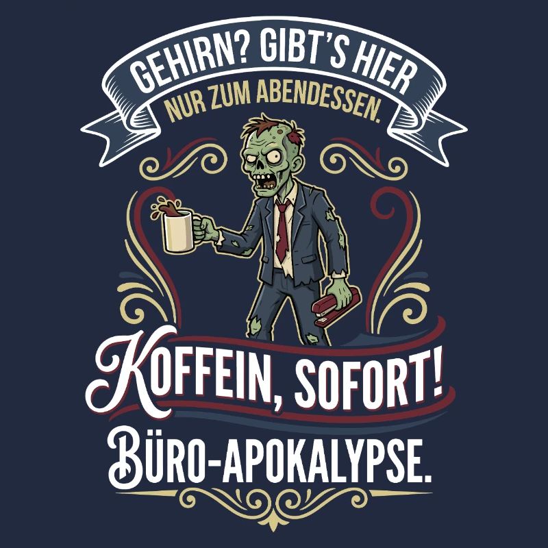 Coffee Zombie Office Apocalypse