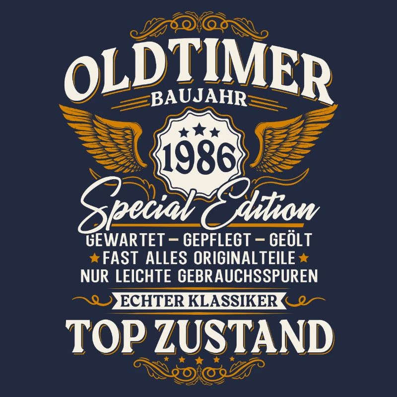 Oldtimer 1986 Baujahr 40. Geburtstag Geschenk