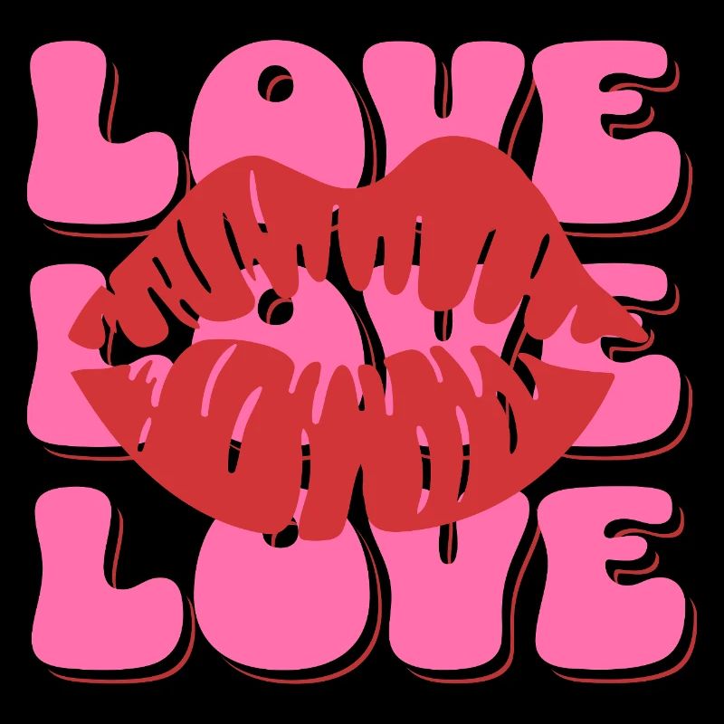 Retro Love Lips – Pop Art Style